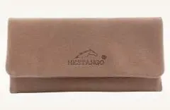 Produktbild Mestango 2019-5 Supple Nubuk-Kalbsleder Beige Tabaktasche Drehertasche Tabakbeutel