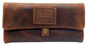 Produktbild Kavatza Buckaroo Deluxe P 05RO Leder braun Joint Tabaktasche Drehertasche Tabakbeutel