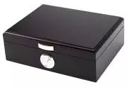 Produktbild Passatore Humidor schwarz matt mit Chromgriff für 20 Zigarren