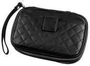 Produktbild Angelo Pfeifentasche echtes Schaf-Nappaleder schwarz für 3 Pfeifen