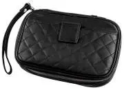 Produktbild Angelo Pfeifentasche echtes Schaf-Nappaleder schwarz für 3 Pfeifen