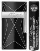 Produktbild S.T. Dupont Biggy Fire X schwarz chrom Feuerzeug mit breiter Fackel Jet Flamme 025070