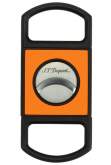 S.T. Dupont Zigarrencutter Fluo orange schwarz Doppelklingen 21mm Schnitt 003319O