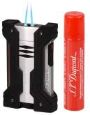 Produktbild S.T. Dupont Defi XXtreme Chrom gebürstet Feuerzeug-Set 021602 + Gas