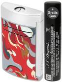Produktbild S.T. Dupont MaxiJet Camo Red Feuerzeug mit Jet-Flamme 020151