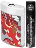 Produktbild S.T. Dupont MaxiJet Camo Red Feuerzeug mit Jet-Flamme 020151