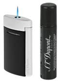 Produktbild S.T. Dupont Feuerzeug MiniJet 3 Jet-Flamme schwarz matt 010815 + Gas