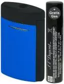 Produktbild S.T. Dupont MiniJet 3 Fluo blau schwarz Feuerzeug Jet-Flamme 010871