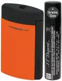 Produktbild S.T. Dupont MiniJet 3 Fluo orange schwarz Feuerzeug Jet-Flamme 010869
