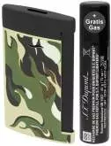 Produktbild S.T. Dupont Slim 7 Camo Green Black Feuerzeug Flat-Torch-Jet-Flamme 027750G