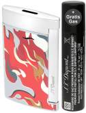 Produktbild S.T. Dupont Slim 7 Camo Red Chrome Feuerzeug Flat-Torch-Jet-Flamme 0277551