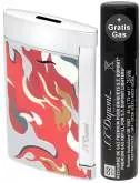 Produktbild S.T. Dupont Slim 7 Camo Red Chrome Feuerzeug Flat-Torch-Jet-Flamme 0277551