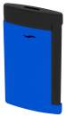 S.T. Dupont Slim 7 Fluo blau schwarz Feuerzeug Flat-Torch-Jet-Flamme 027771