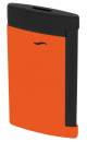 S.T. Dupont Slim 7 Fluo orange schwarz Feuerzeug Flat-Torch-Jet-Flamme 027769
