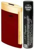 Produktbild S.T. Dupont Feuerzeug Slim 7 Flat-Torch-Jet-Flamme rot gold 027707