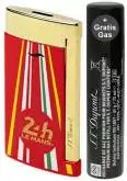 Produktbild S.T. Dupont 24h Le Mans Slim 7 Feuerzeug Flat-Torch-Jet-Flamme rot gold 027790