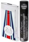 Produktbild S.T. Dupont 24h Le Mans Slim 7 Feuerzeug Flat-Torch-Jet-Flamme weiß blau rot chrom 027788