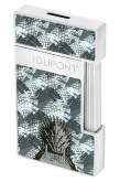 Produktbild S.T. Dupont Slimmy Game of Thrones Stark hellgrau Chrom Feuerzeug 028113