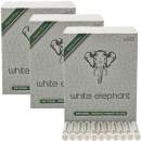 Pfeifenfilter White Elephant 9mm Natural Meerschaum Superflow 450 Filter in 3 Boxen
