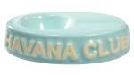 Havana Club Zigarrenascher Chico Keramik hellblau glänzend 1 Ablage 13x9x3cm