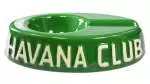 Havana Club Zigarrenascher Egoista Keramik grün glänzend 1 Ablage 17x11x4cm