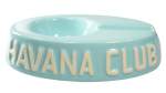 Havana Club Zigarrenascher Egoista Keramik hellblau glänzend 1 Ablage 17x11x4cm