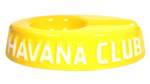Havana Club Zigarrenascher Egoista Keramik gelb glänzend 1 Ablage 17x11x4cm