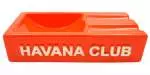 Havana Club Zigarrenascher Secundo Keramik orange glänzend 2 Ablagen 18x9x4cm