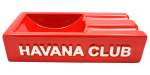 Havana Club Zigarrenascher Secundo Keramik rot glänzend 2 Ablagen 18x9x4cm