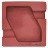 Produktbild Les Fines Lames Dyad Red 2 Ablagen Zement rot 15x15x3cm