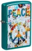 Produktbild Zippo 60007847 Peace Friedenscollage Candy Teal