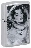 Produktbild Zippo 60007871 Vintage Astronautin Chrom poliert
