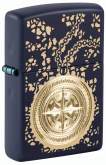 Produktbild Zippo 60007922 Antique Talisman Schimmernder Kompass Navyblau