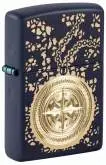 Produktbild Zippo 60007922 Antique Talisman Schimmernder Kompass Navyblau
