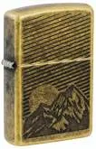 Produktbild Zippo 60007936 Mountain Gravierte Berge Messing antik