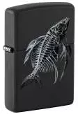 Produktbild Zippo Fish Skeleton Fischskelett schwarz matt Color Image Druck - 60007366