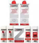 Produktbild ZIPPO Set3 - 2x Feuerzeugbenzin - 2x Dochte - 2x Feuersteine - Watte